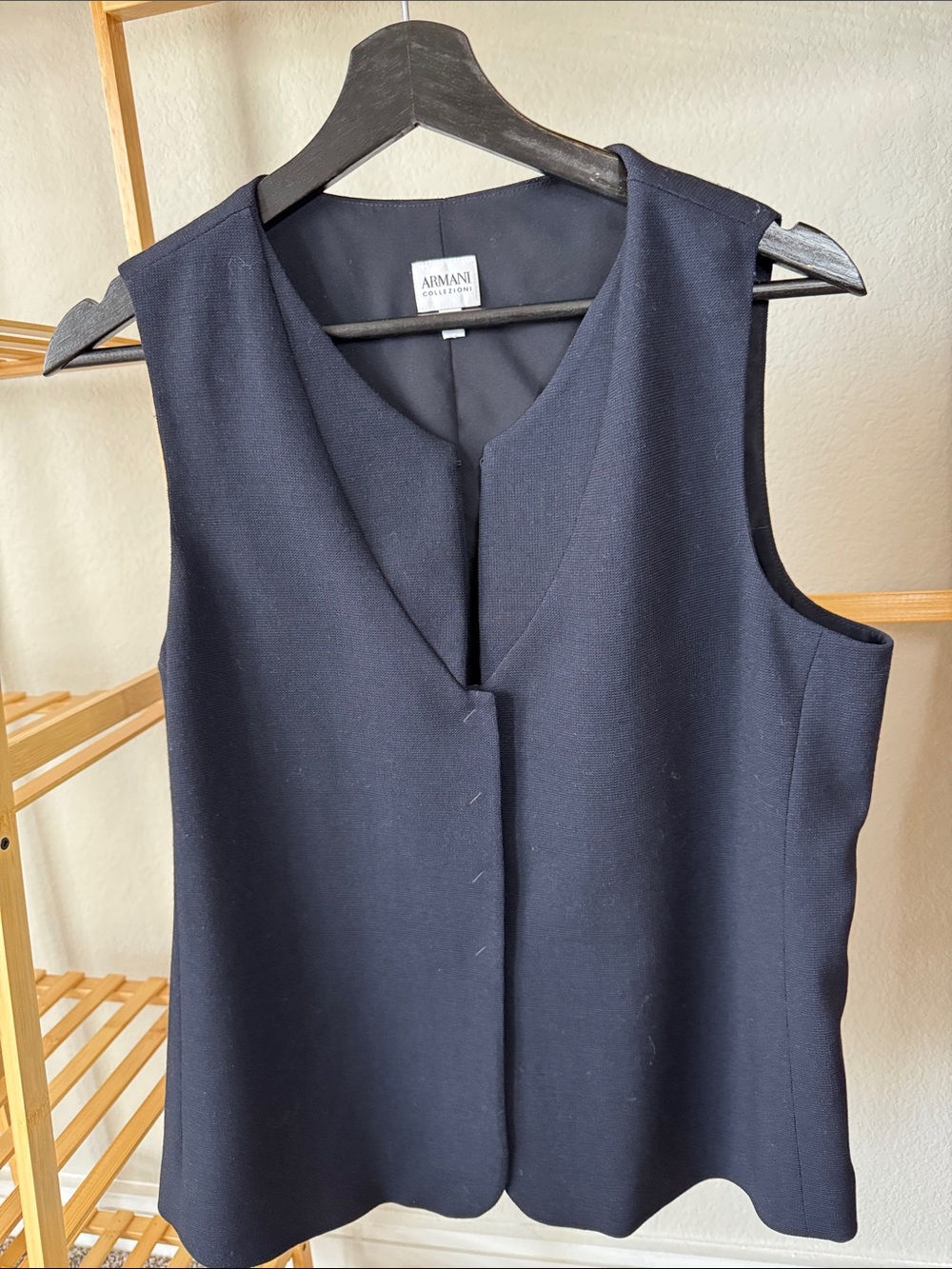 Armani Collezioni Deep Navy Sleeveless Tailored Vest